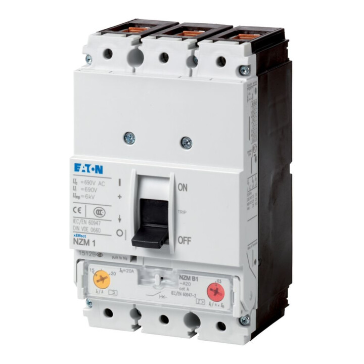 Eaton Disjoncteur 3p, installations/cosses NZMB1-A160