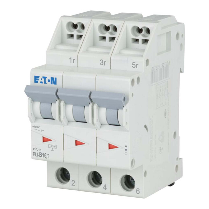 Eaton Disjoncteur B 16A, 3p, à connexion rapide PLI-B16/3