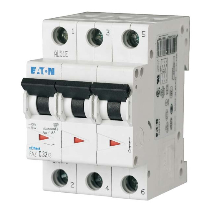 Eaton Disjoncteur B 6A, 3p FAZ-B6/3