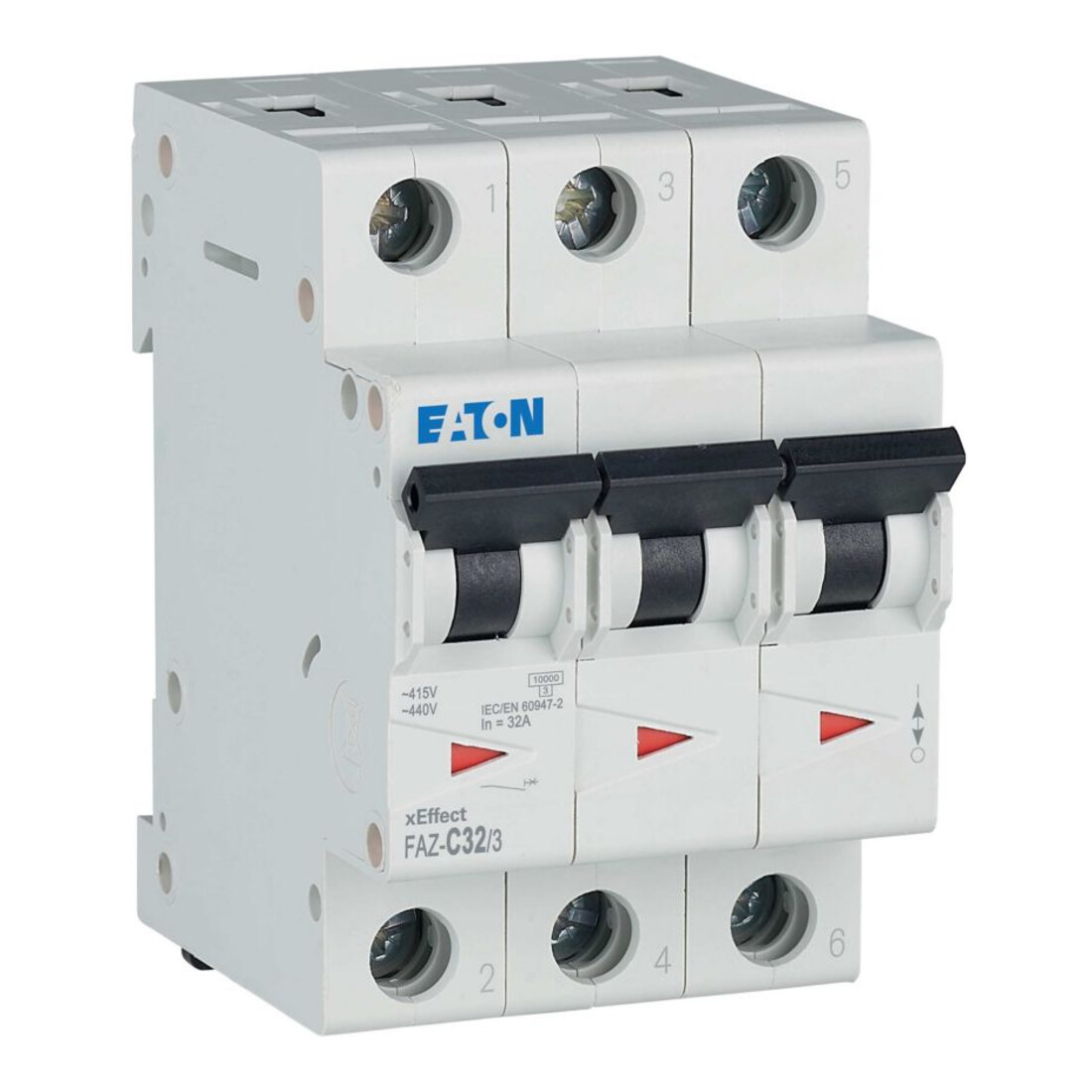 Eaton Disjoncteur C 32A, 3p FAZ-C32/3
