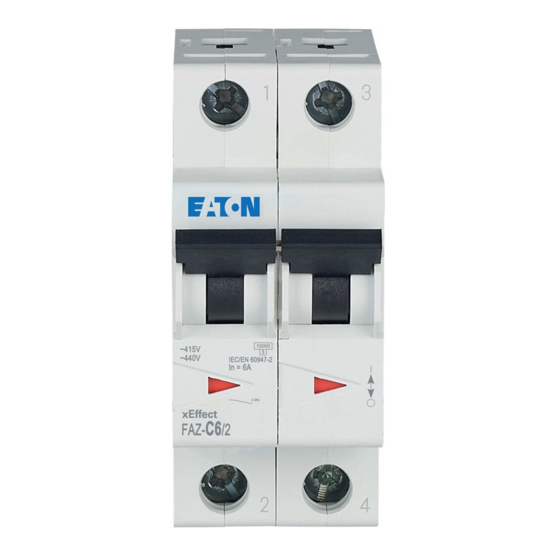 Eaton Disjoncteur C 6A, 2p FAZ-C6/2