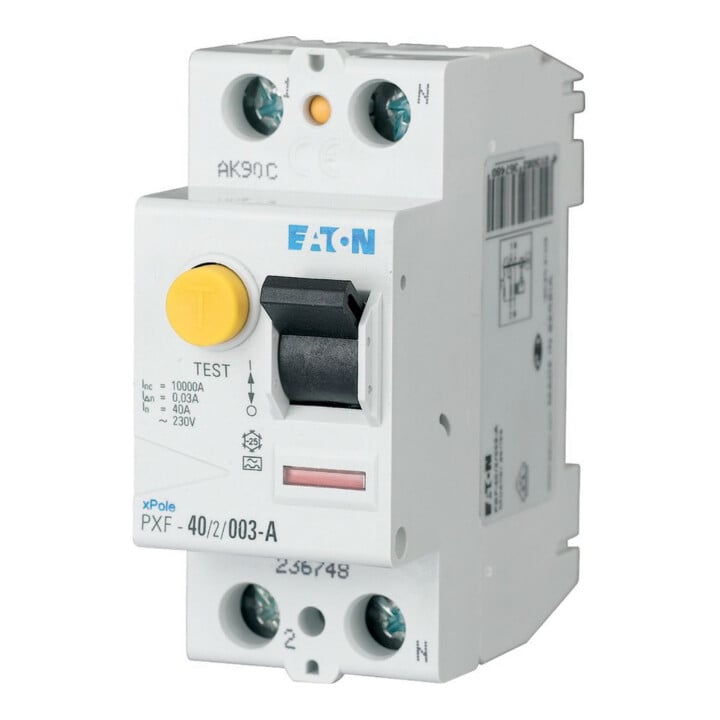 Eaton Disjoncteur différentiel FI 40A 2p, 30mA PXF-40/2/003-A
