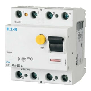 Eaton Disjoncteur différentiel FI 63A 4p, 500mA PXF-63/4/05-A