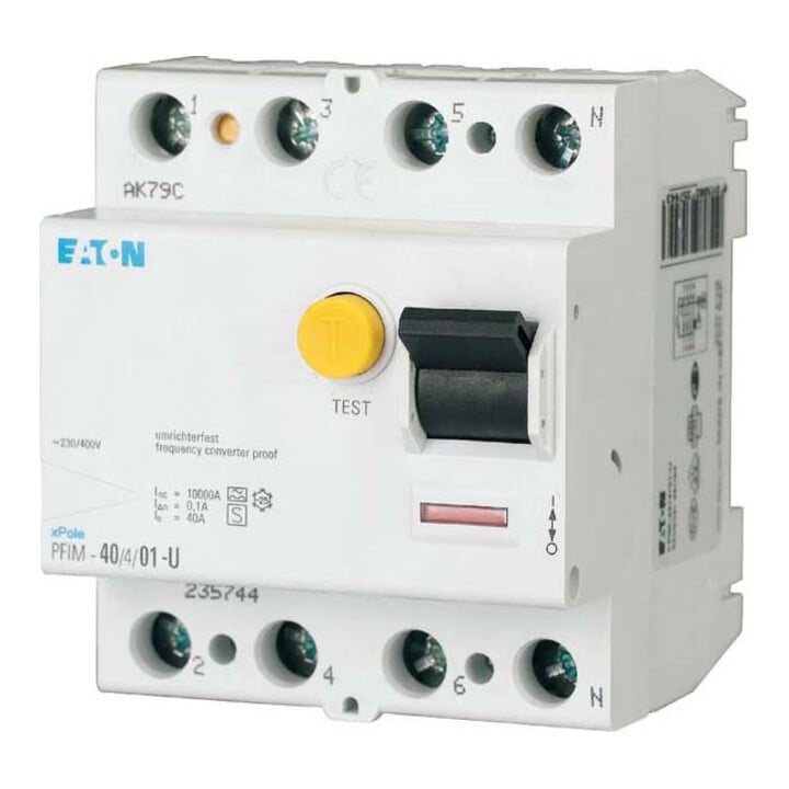Eaton Disjoncteur différentiel type F PFIM-40/4/003-G/F