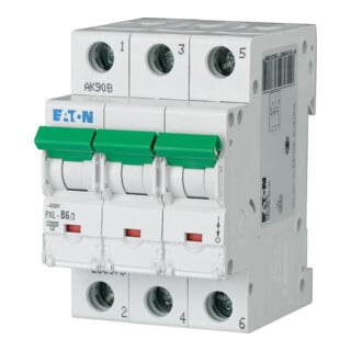 Eaton Disjoncteur LS avec marquage B 6A, 3p PXL-B6/3