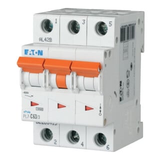Eaton Disjoncteur LS avec marquage C 63A, 3p PXL-C63/3