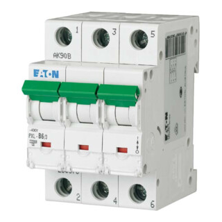 Eaton Disjoncteur LS avec marquage C 6A, 3p PXL-C6/3