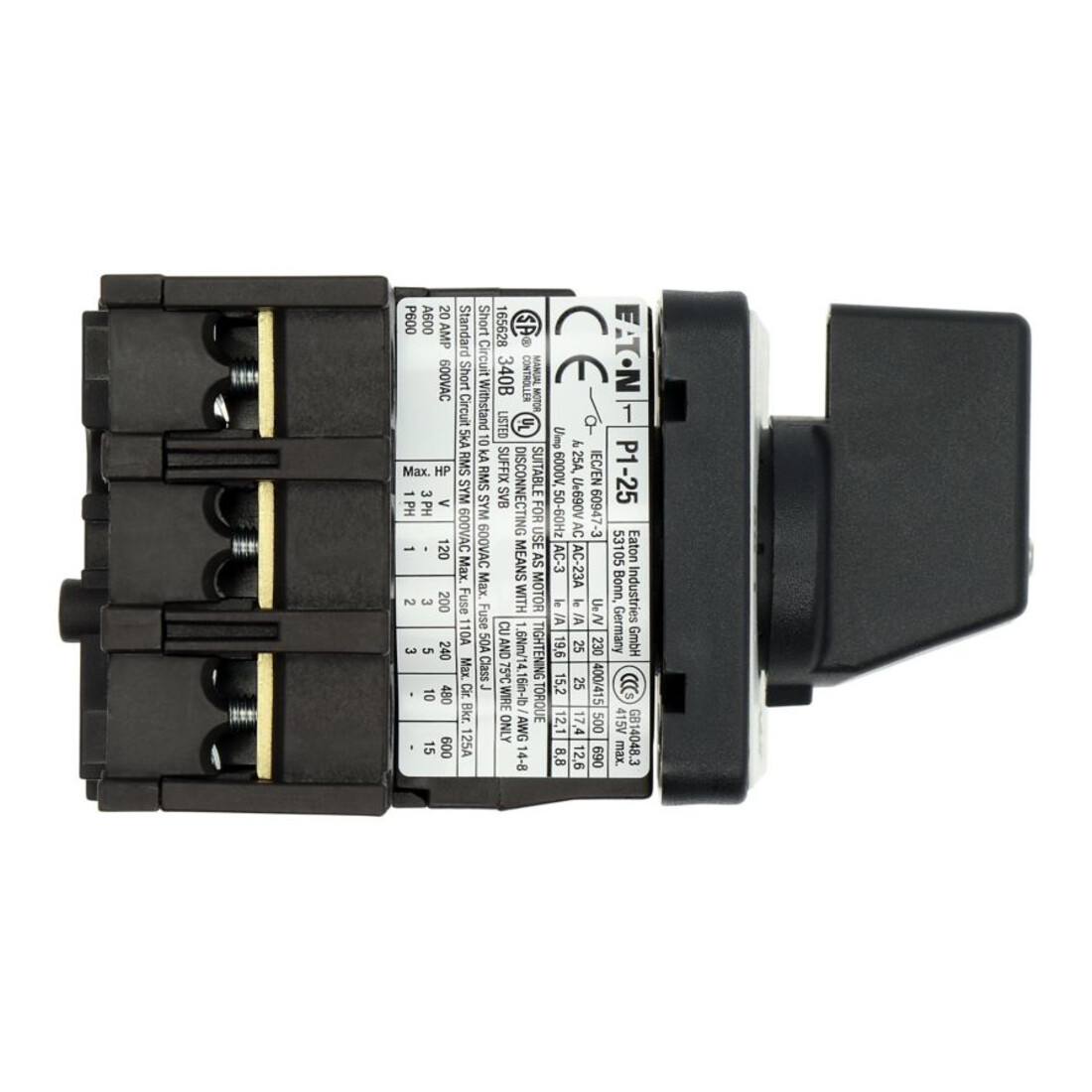 Eaton Ein-Aus-Schalter Einbau P1-25/E