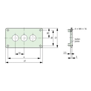 Eaton Einbautableau f. NOT-AUS-Taster M22-E4