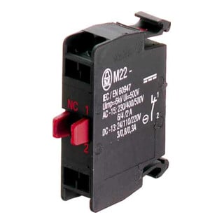Eaton Élément de contact 1NO, avant M22-CK01