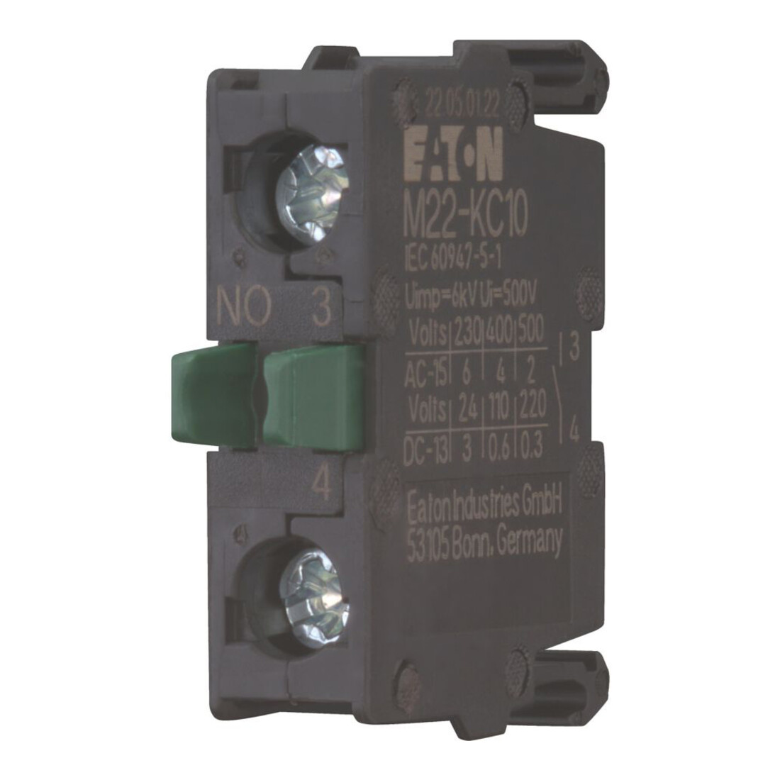 Eaton Élément de contact 1S, base M22-KC10