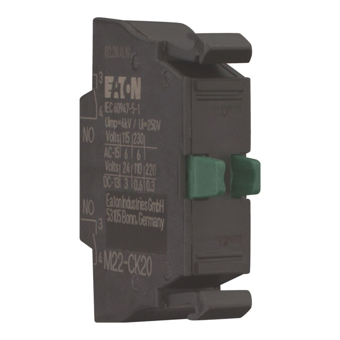 Eaton Élément de contact 2S avant M22-CK20