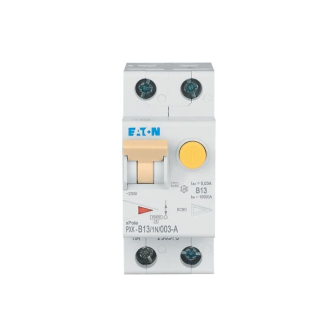 Eaton FI/LS-Kombischalter B 13A 1p+N, 30mA PXK-B13/1N/003-A