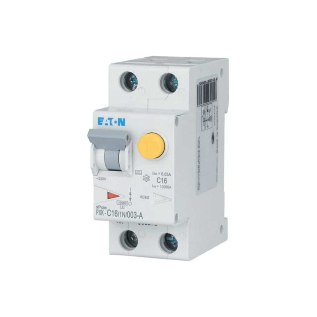 Eaton FI/LS-Kombischalter C 16A 1p+N, 30mA PXK-C16/1N/003-A