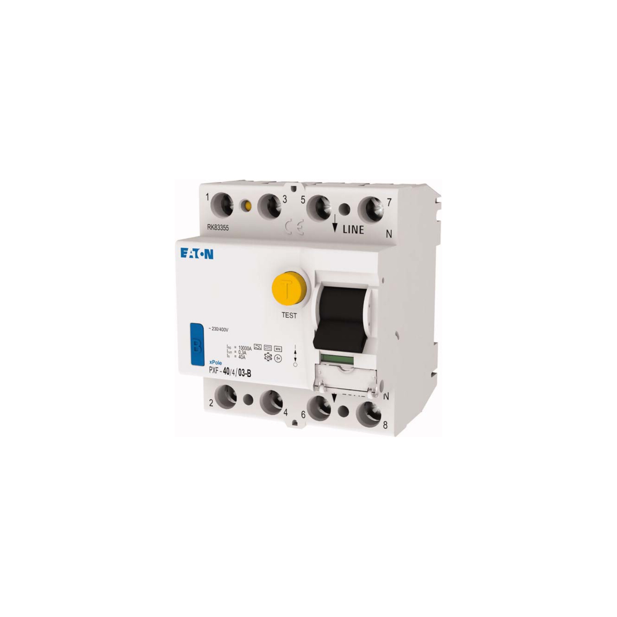 Eaton FI-Schalter 40A, 4p, 300mA, Typ B PXF-40/4/03-B