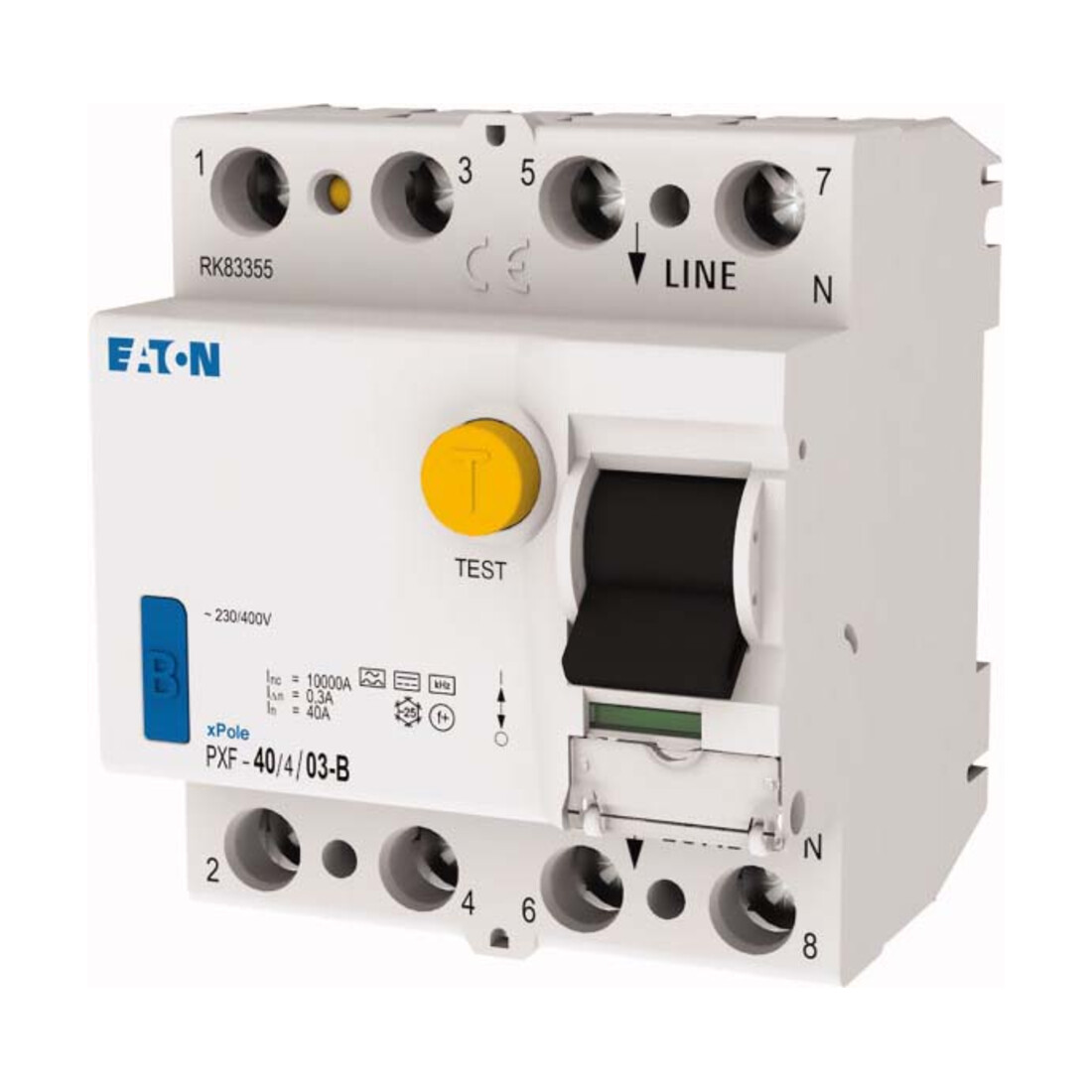 Eaton FI-Schalter 40A, 4p, 300mA, Typ B PXF-40/4/03-B