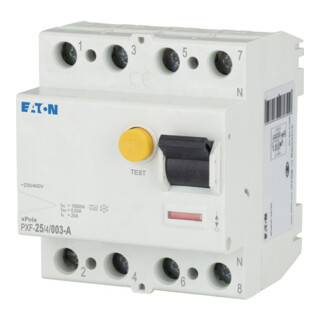 Eaton FI-Schutzschalter 25A 4p, 30mA PXF-25/4/003-A