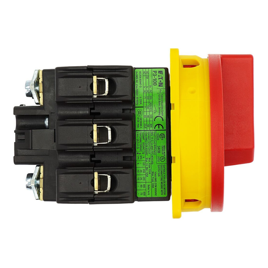 Eaton Hauptschalter Einbau/rot P3-100/EA/SVB