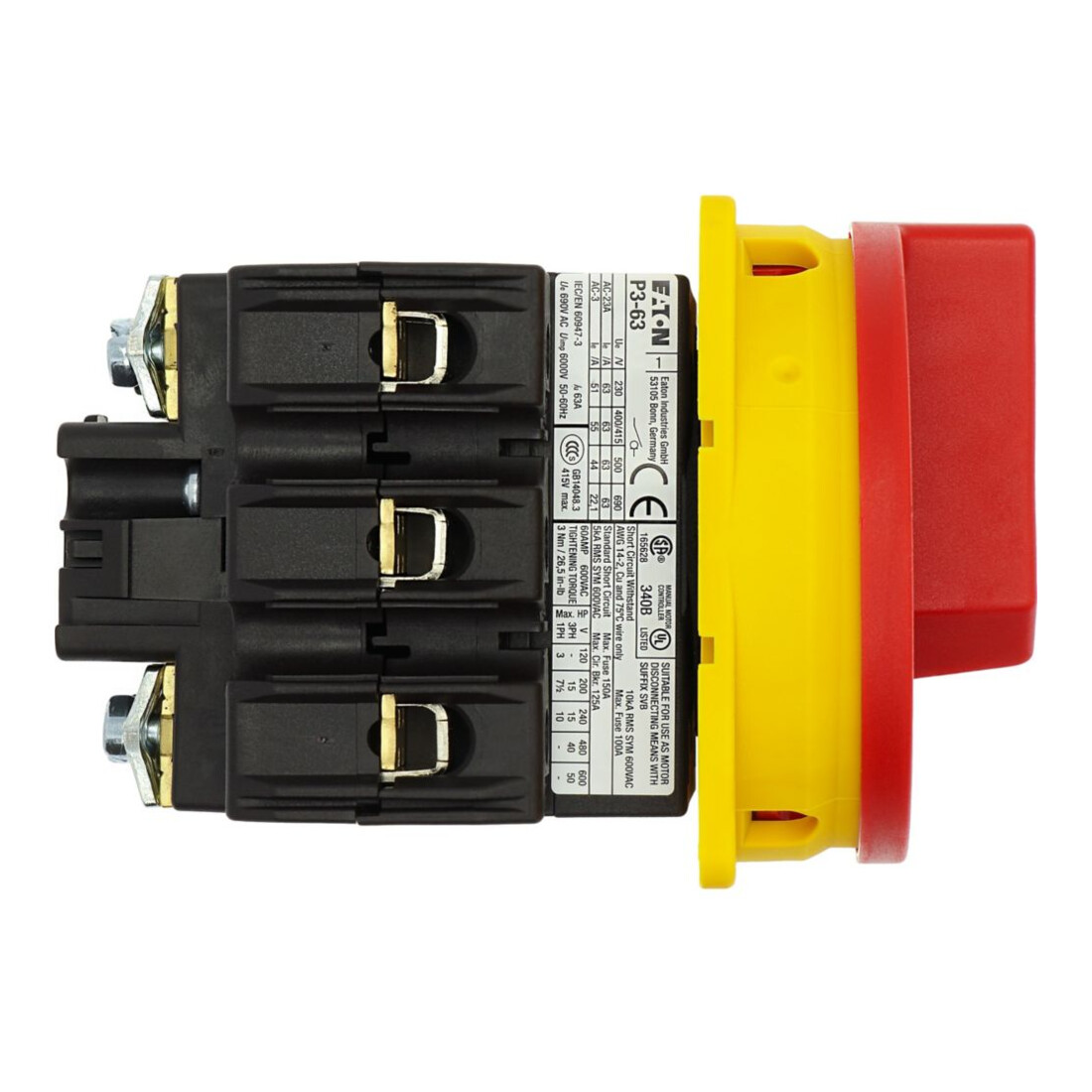 Eaton Hauptschalter Einbau/rot P3-63/EA/SVB