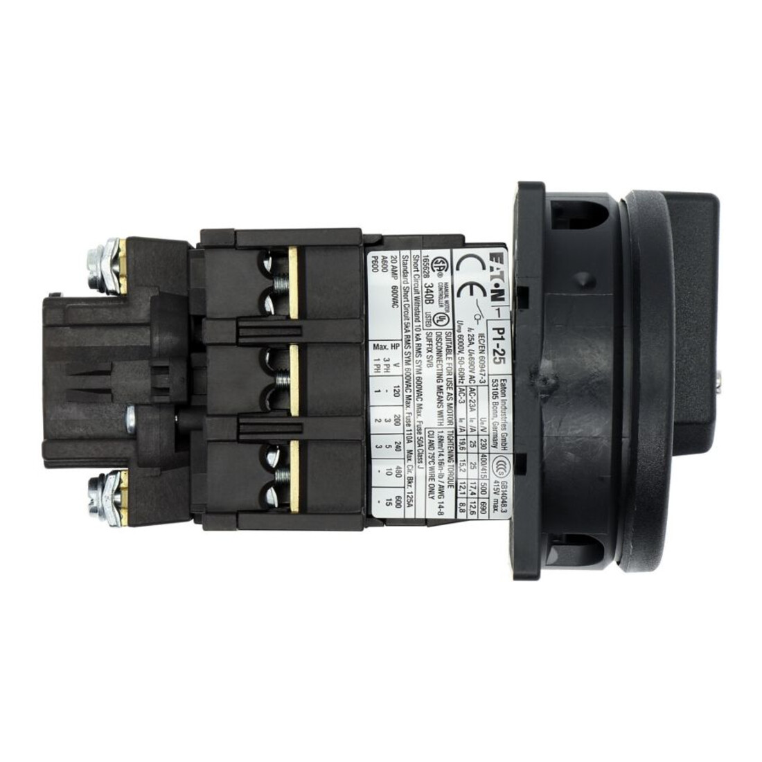 Eaton Hauptschalter Einbau/sw P1-25/EA/SVB-SW
