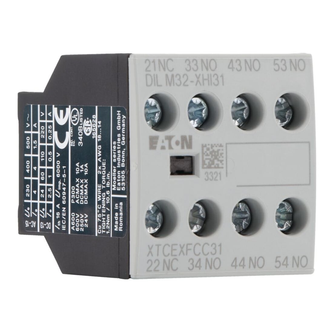 Eaton Hilfsschalterbaustein 4p. DILM32-XHI31