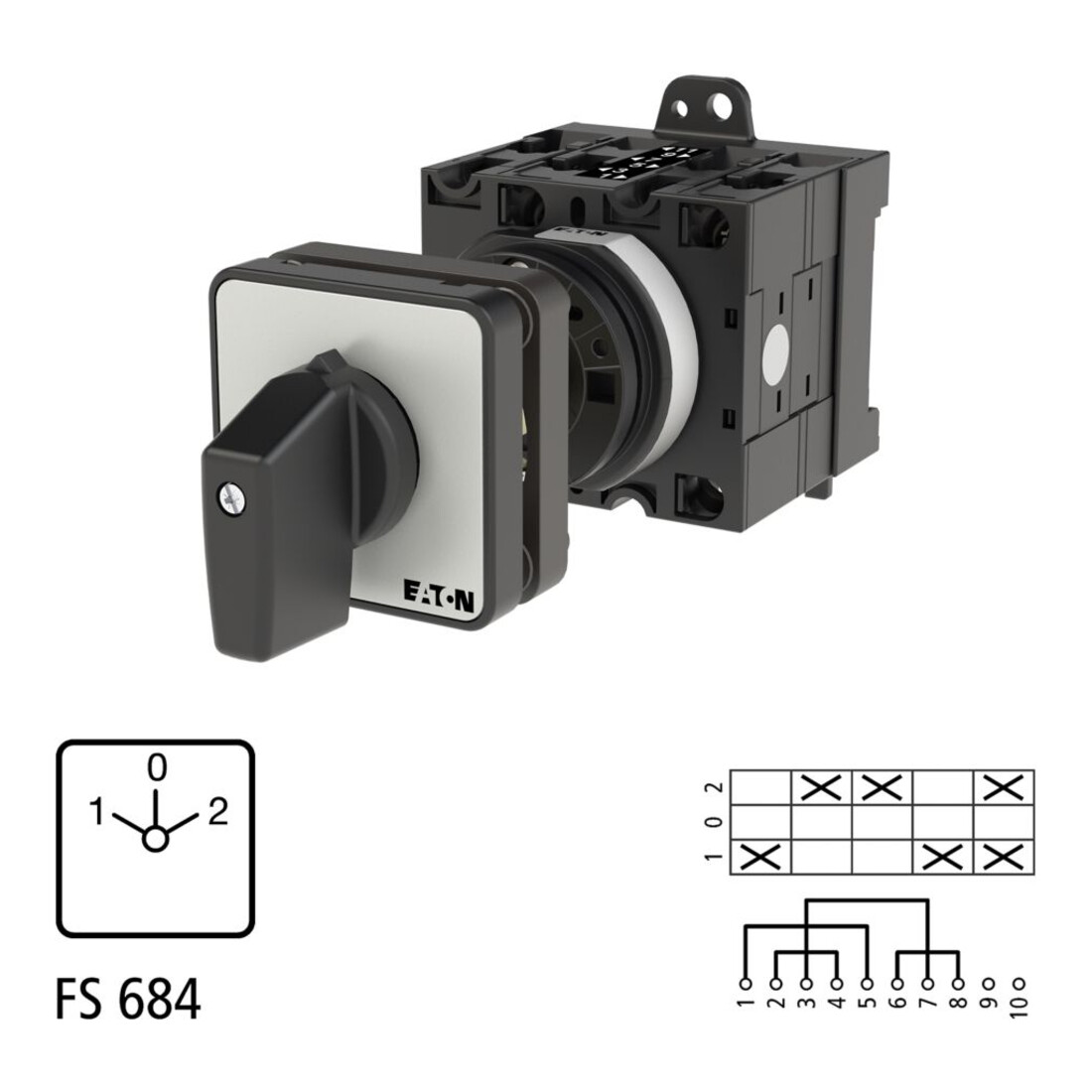 Eaton Interrupteur à levier 3 pôles T3-3-8401/Z