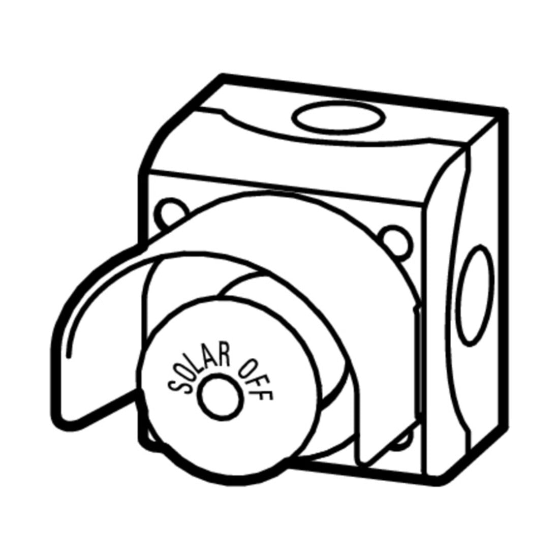 Eaton Interrupteur de secours incendie PV 1S 1O M22-SOL-PVT45PMPI11Q