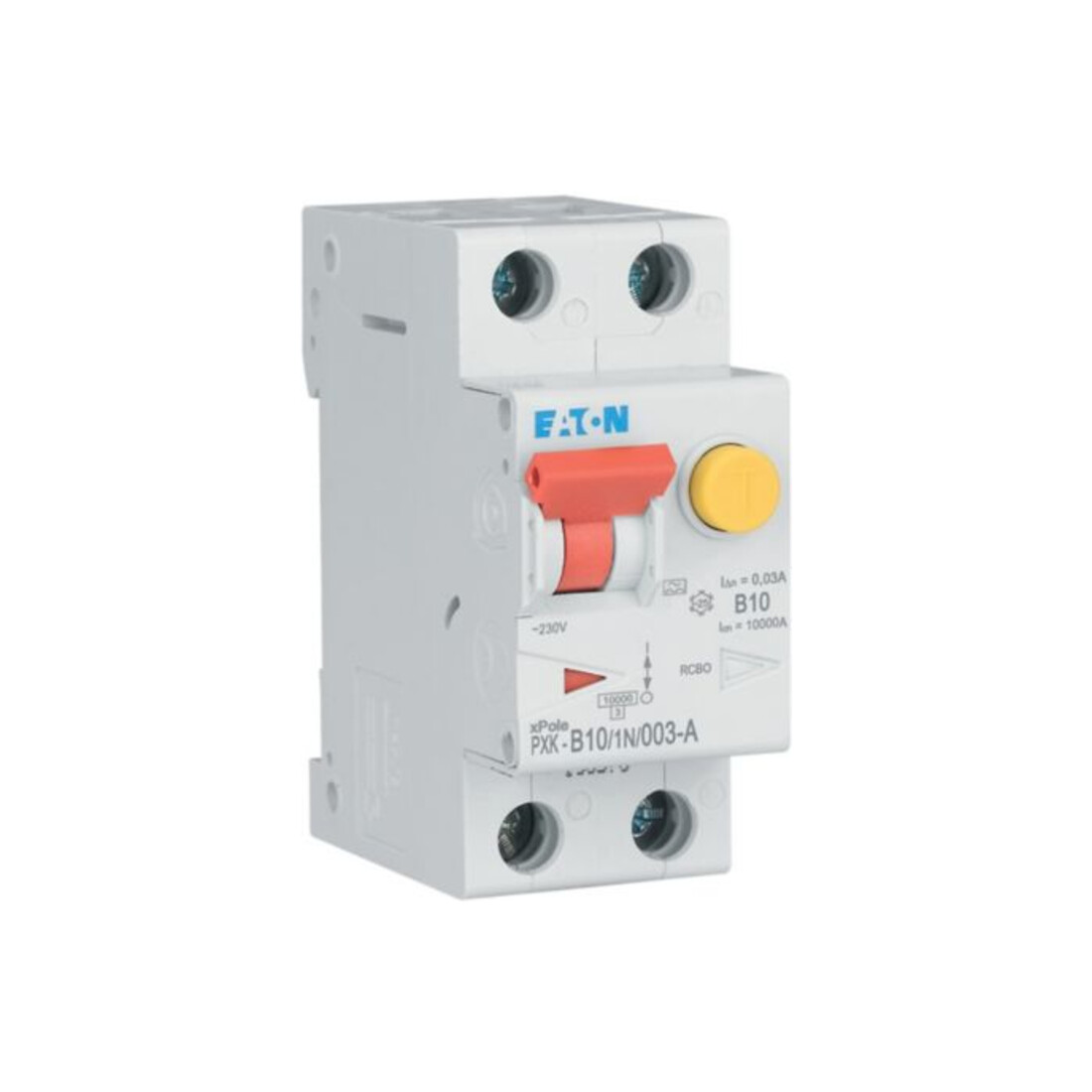Eaton Interrupteur différentiel FI/LS B 10A 1p+N, 30mA PXK-B10/1N/003-A