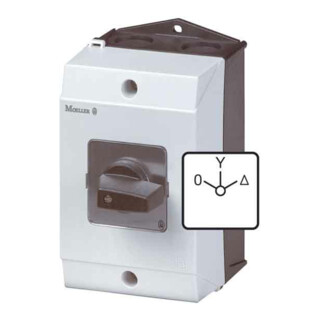 Eaton Interrupteur étoile-triangle 20A, 5,5 kW, 3p, IP65 T0-4-8410/I1