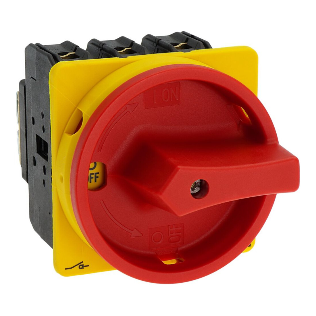 Eaton Interrupteur principal encastrable/rouge P3-63/EA/SVB