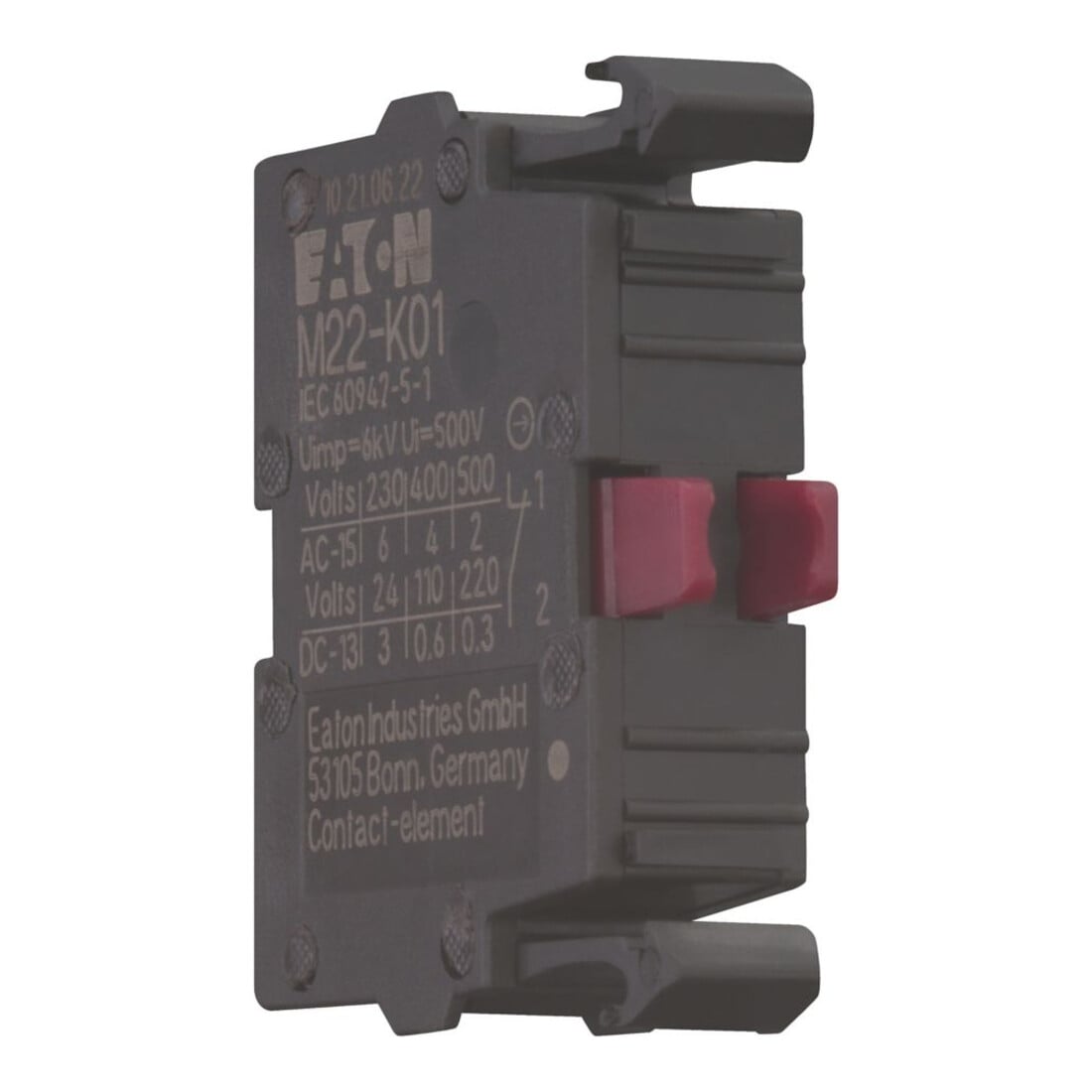 Eaton Kontaktelement 1Ö, Front M22-K01