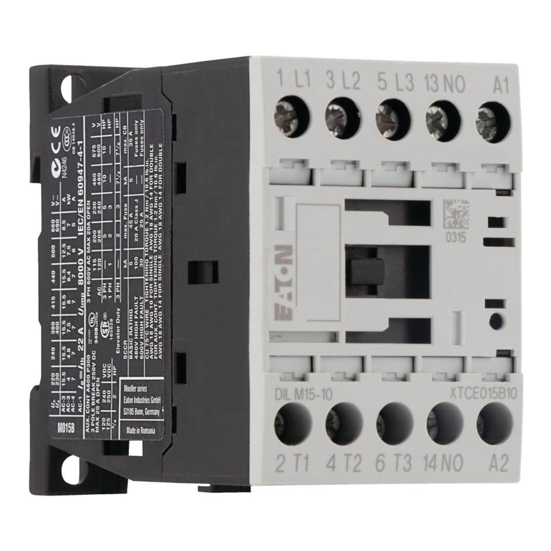 Eaton Leistungsschütz 1S 7,5kW/400V,AC DILM15-10(230V50HZ)