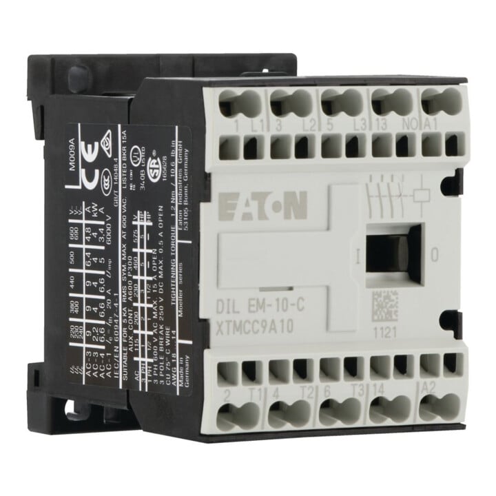Eaton Leistungsschütz AC-3/400V:4kW,3p DC DILEM-10-G-C(24VDC)