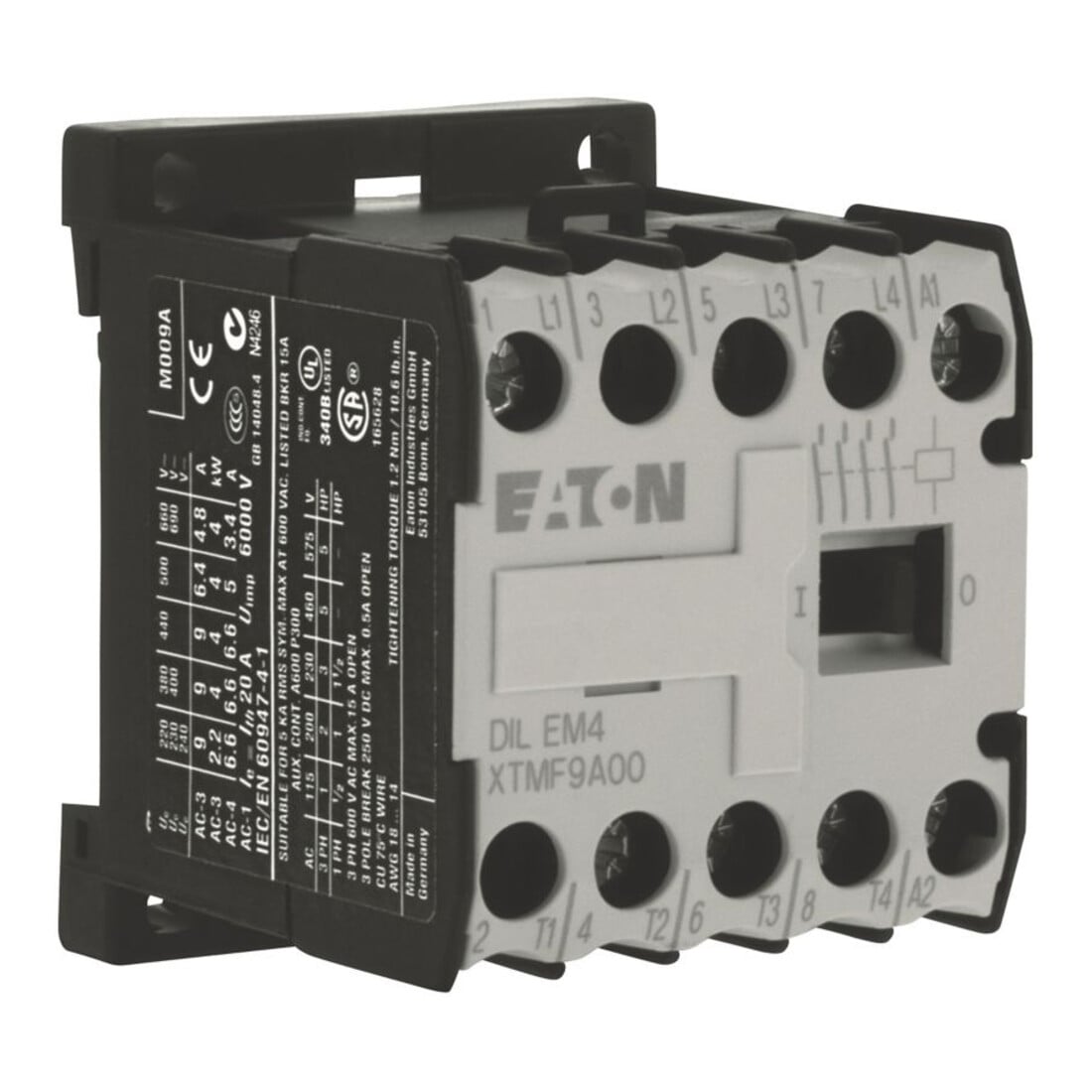 Eaton Leistungsschütz AC3/400V:4kW 4p DC DILEM4-G(24VDC)