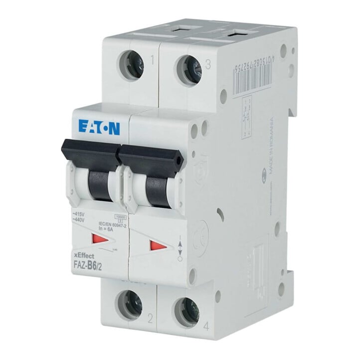 Eaton Leitungsschutzschalter B 6A, 2p FAZ-B6/2