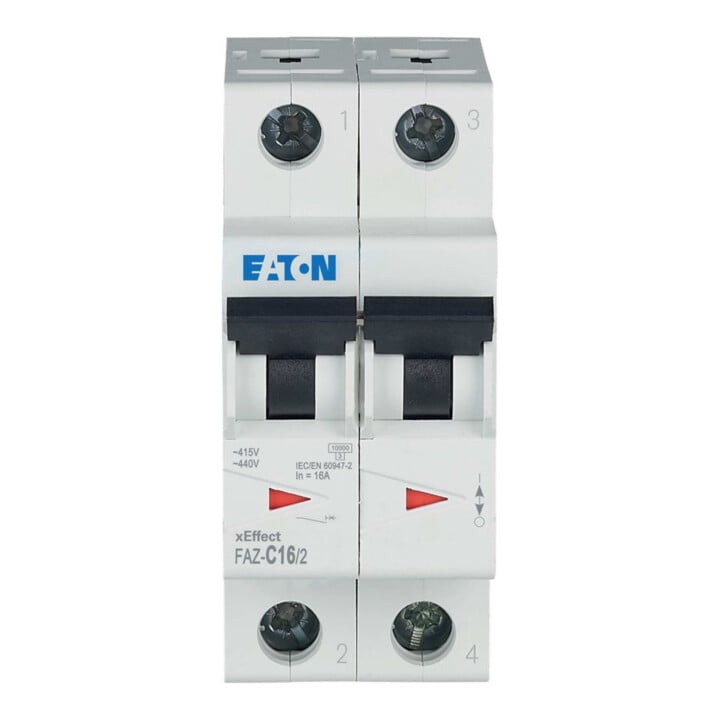 Eaton Leitungsschutzschalter C 16A, 2p FAZ-C16/2