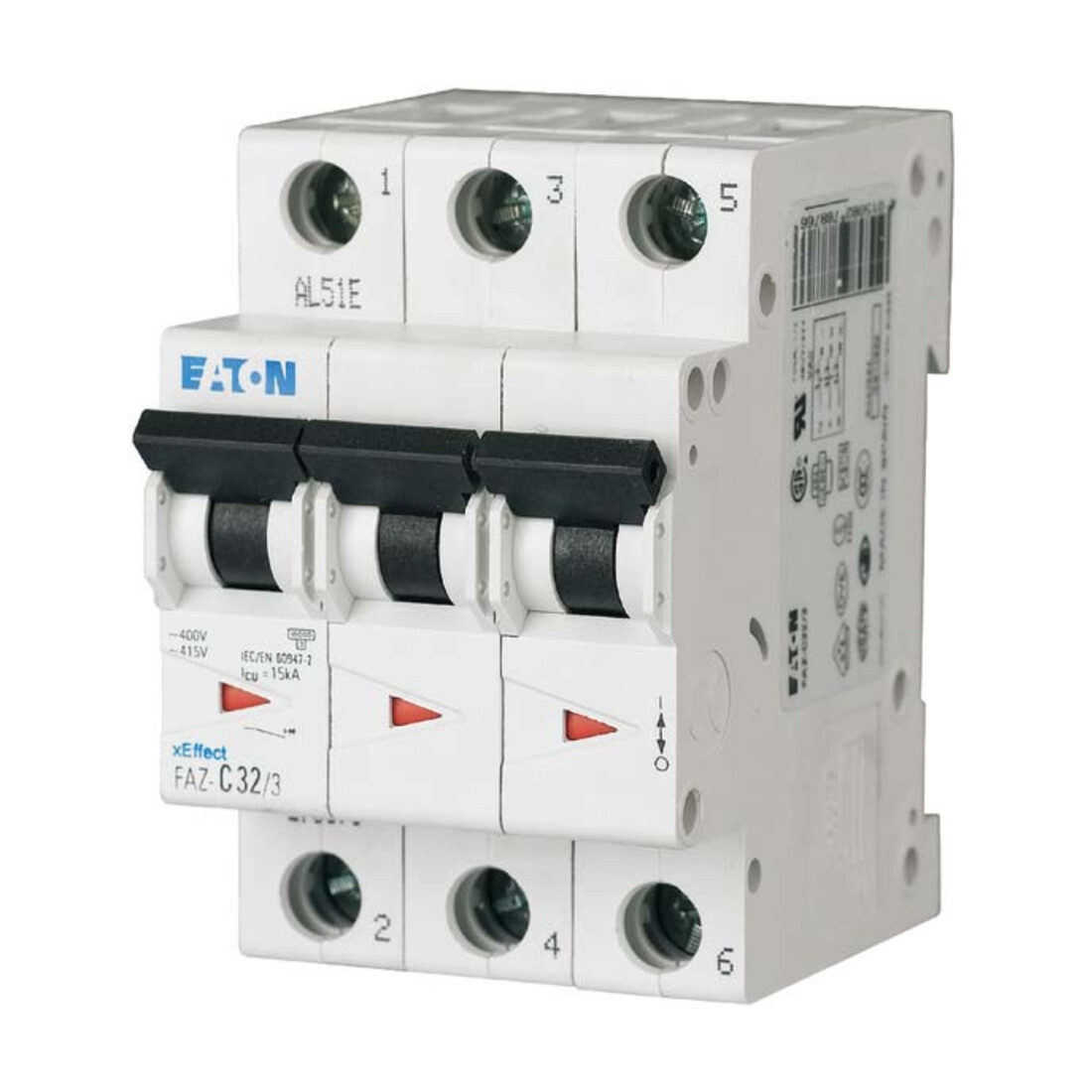 Eaton Leitungsschutzschalter C 16A, 3p FAZ-C16/3