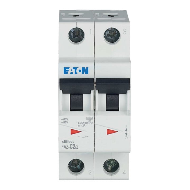 Eaton Leitungsschutzschalter C 2A, 2p FAZ-C2/2