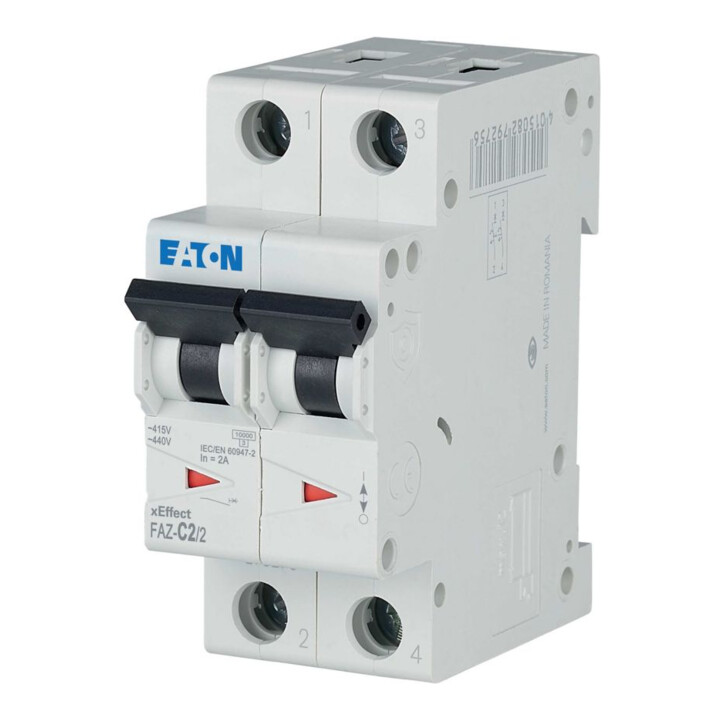 Eaton Leitungsschutzschalter C 2A, 2p FAZ-C2/2