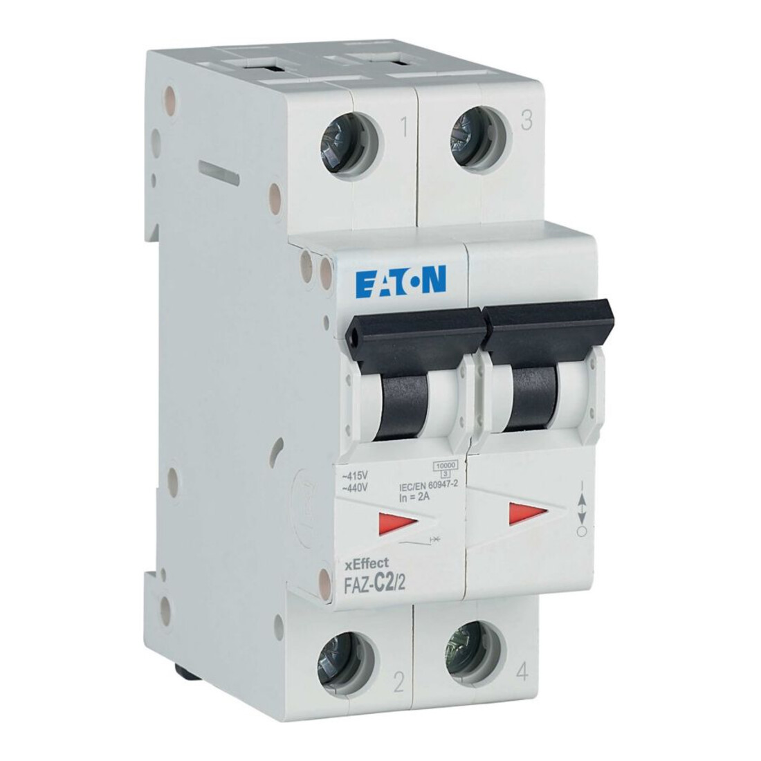 Eaton Leitungsschutzschalter C 2A, 2p FAZ-C2/2