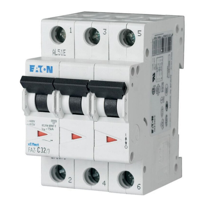 Eaton Leitungsschutzschalter C 32A, 3p FAZ-C32/3