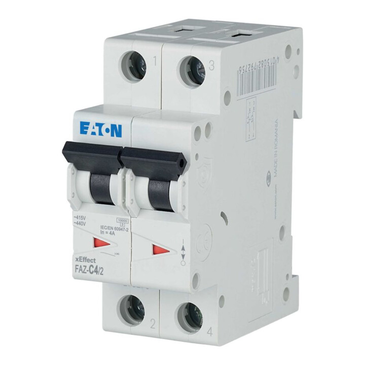 Eaton Leitungsschutzschalter C 4A, 2p FAZ-C4/2