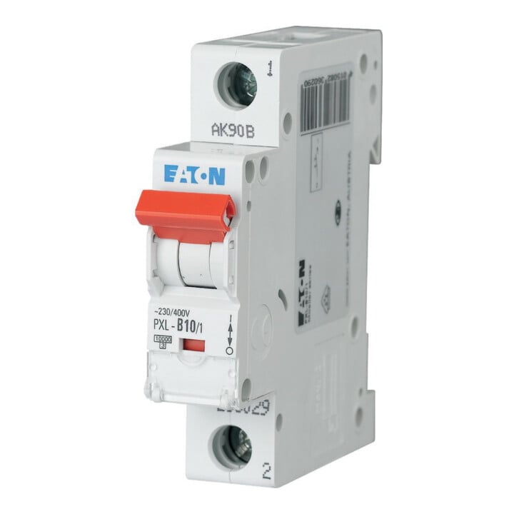 Eaton LS-Schalter m.Beschrift. B 10A, 1p PXL-B10/1