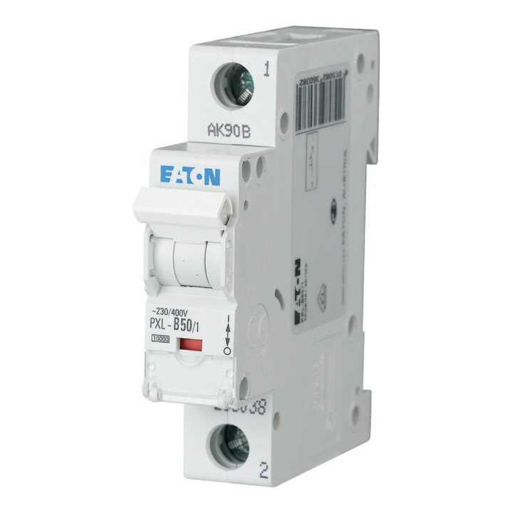Eaton LS-Schalter m.Beschrift. B 50A, 1p PXL-B50/1