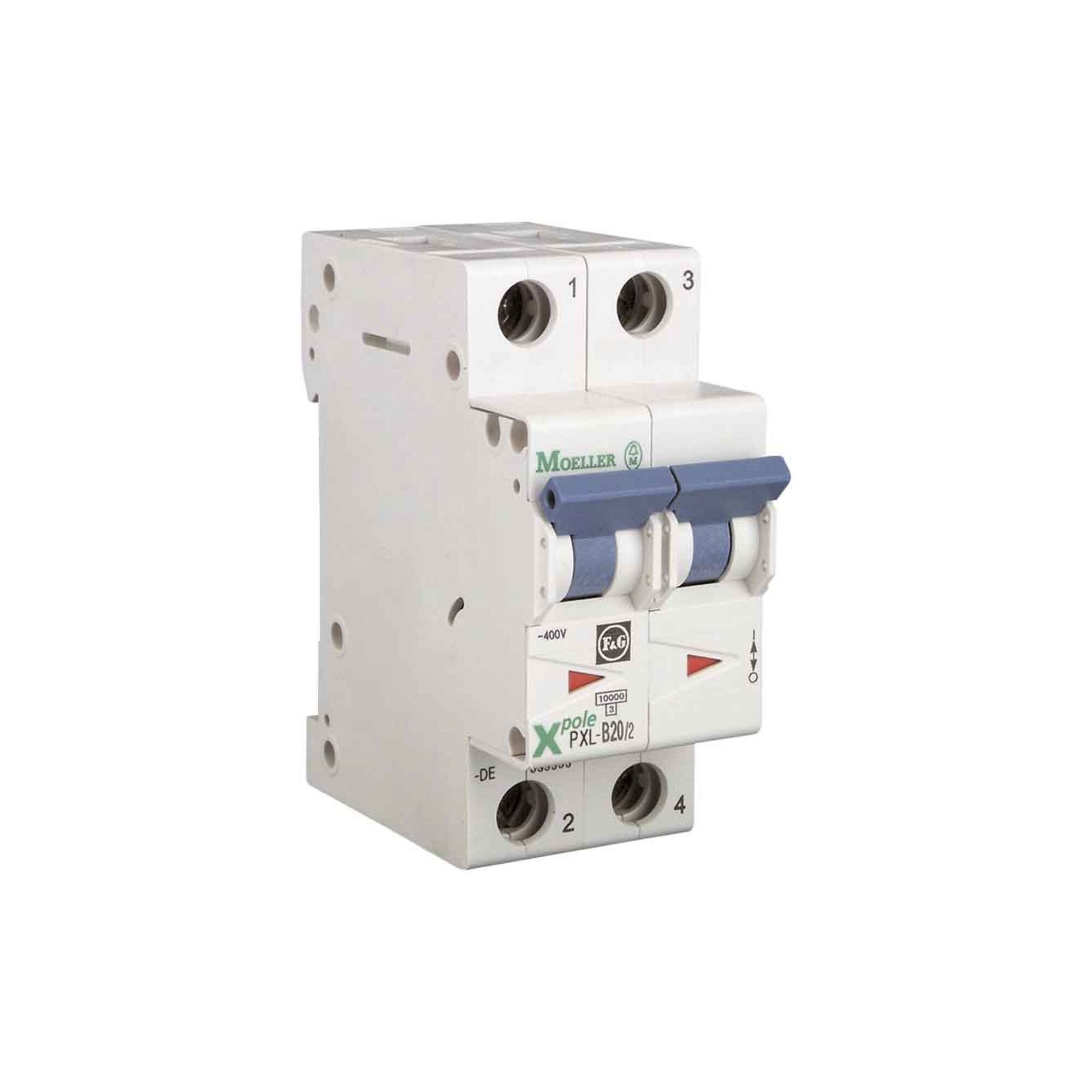 Eaton LS-Schalter m.Beschrift. C 16A, 2p PXL-C16/2