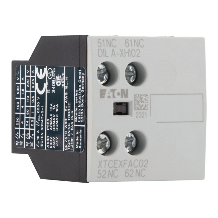 Eaton Module de contact auxiliaire 2p. 0S2Ö DILA-XHI02