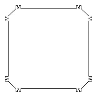 Eaton Montageplatte f. CI44-Gehäuse IM4-CI44