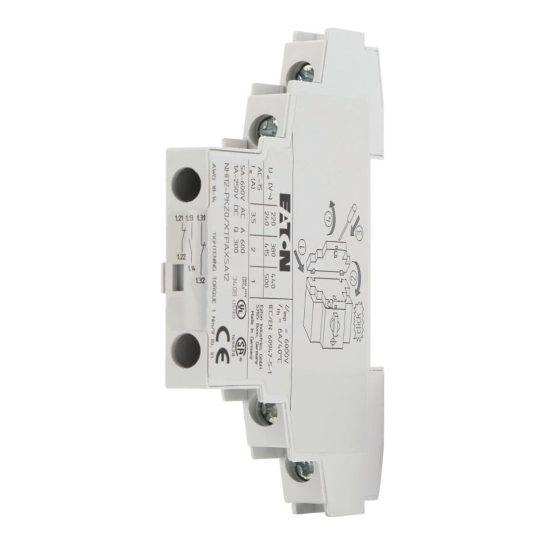 Eaton Normal-Hilfsschalter 1S2Ö NHI12-PKZ0