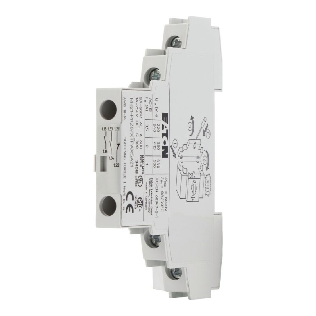 Eaton Normal-Hilfsschalter 2S1Ö NHI21-PKZ0