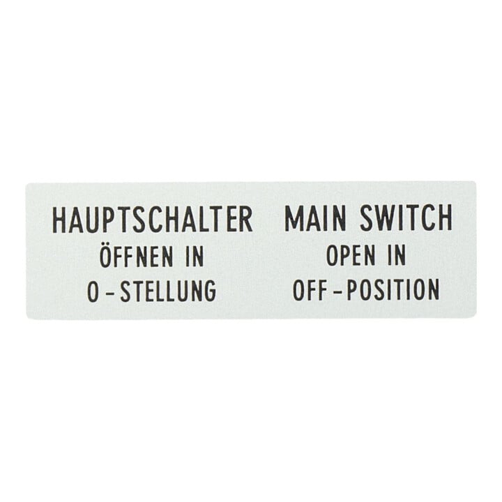 Eaton Plaque frontale supplémentaire Allemand/Anglais ZFS61/62-T0